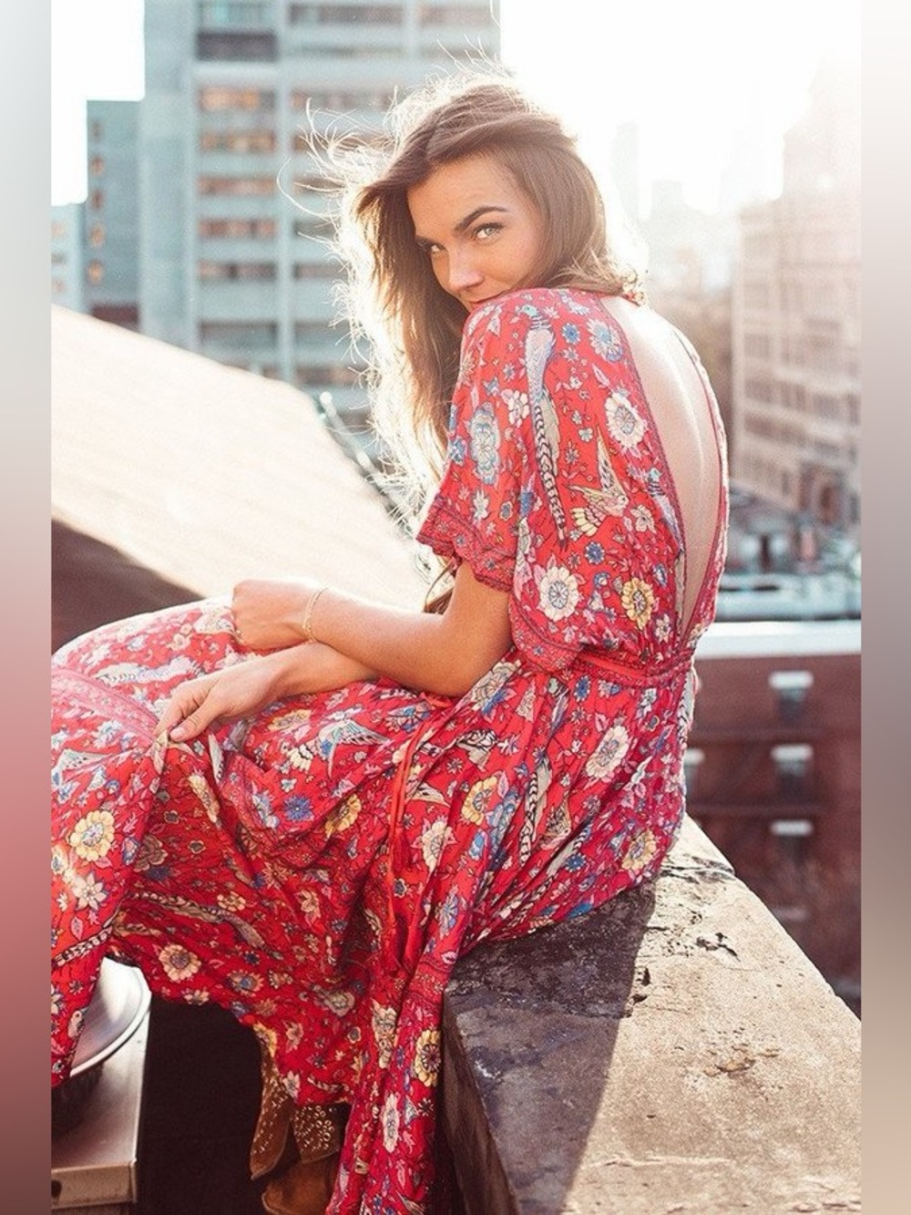 Spell Lovebird Half Moon Dress